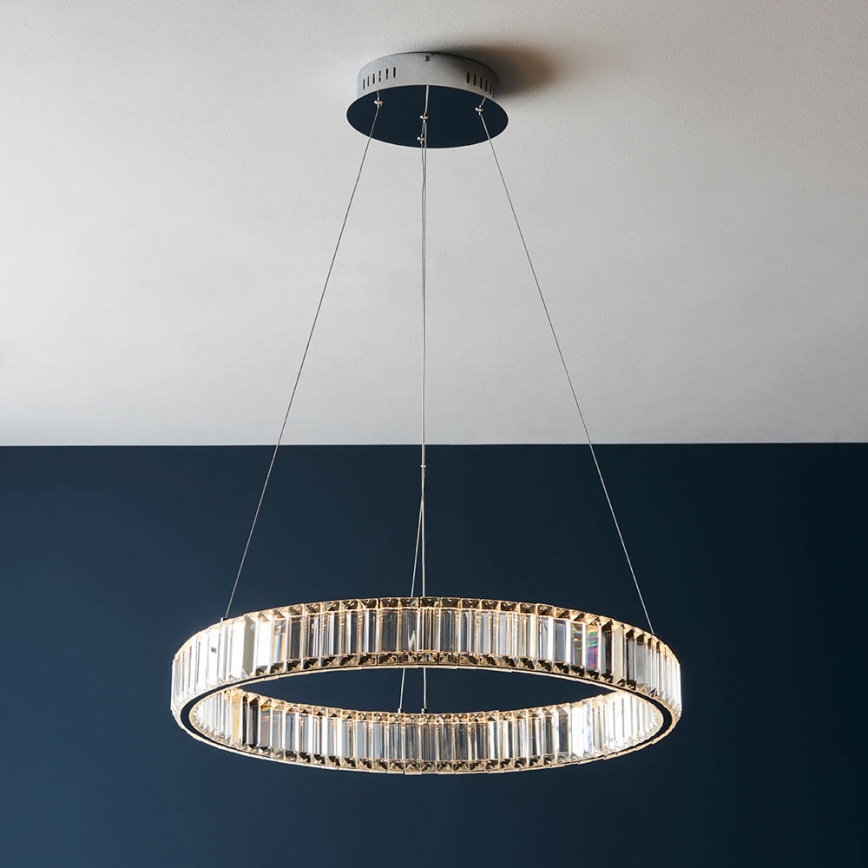Endon 102255 - LED stmievateľný luster na lanku LAGUNA LED/36W/230V lesklý chróm