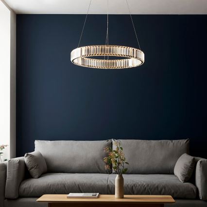 Endon 102255 - LED stmievateľný luster na lanku LAGUNA LED/36W/230V lesklý chróm