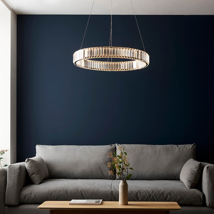 Endon 102255 - LED stmievateľný luster na lanku LAGUNA LED/36W/230V lesklý chróm