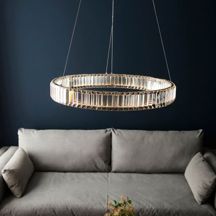 Endon 102255 - LED stmievateľný luster na lanku LAGUNA LED/36W/230V lesklý chróm