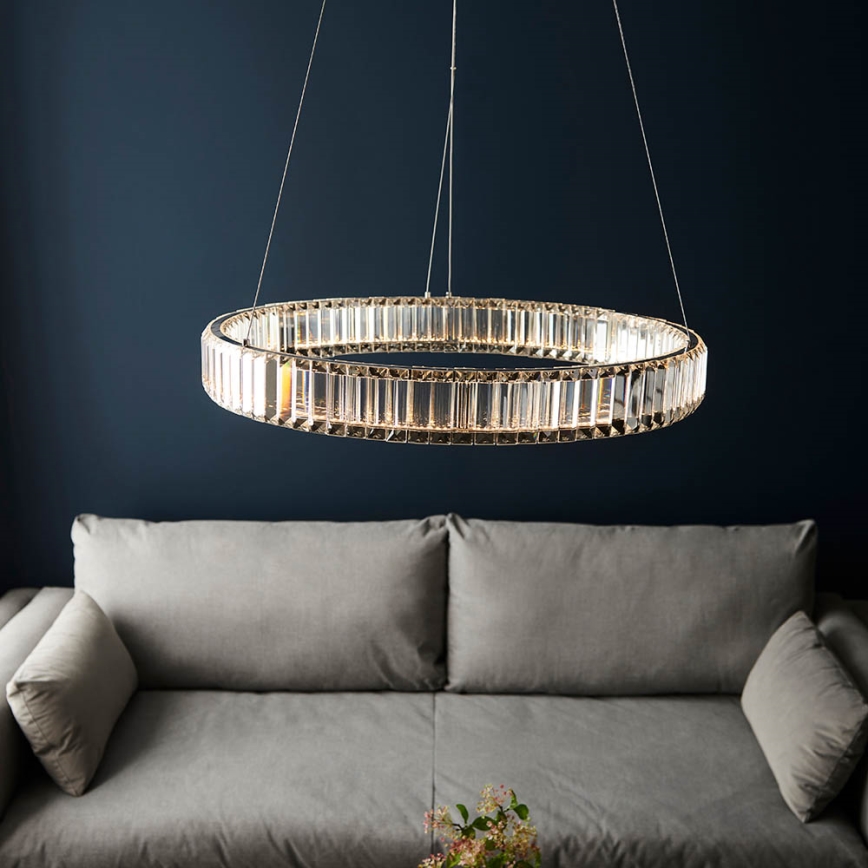 Endon 102255 - LED stmievateľný luster na lanku LAGUNA LED/36W/230V lesklý chróm