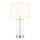 Endon 102674 - Stmievateľná stolná lampa LESSINA 1xE27/10W/230V lesklý chróm/biela