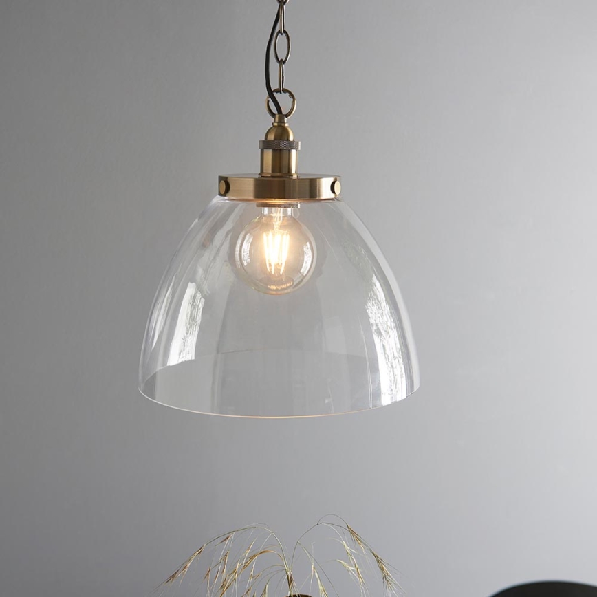 Endon 102926 - Luster na reťazi HANSEN 1xE27/10W/230V mosadz