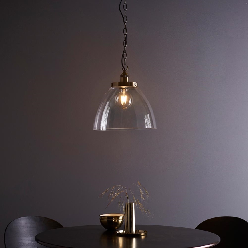 Endon 102926 - Luster na reťazi HANSEN 1xE27/10W/230V mosadz