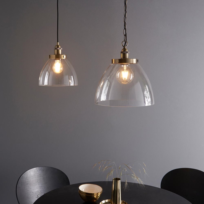 Endon 102926 - Luster na reťazi HANSEN 1xE27/10W/230V mosadz