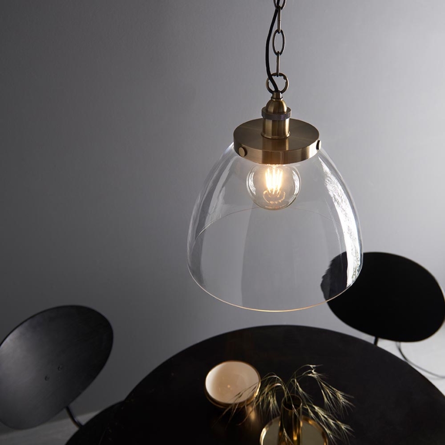 Endon 102926 - Luster na reťazi HANSEN 1xE27/10W/230V mosadz