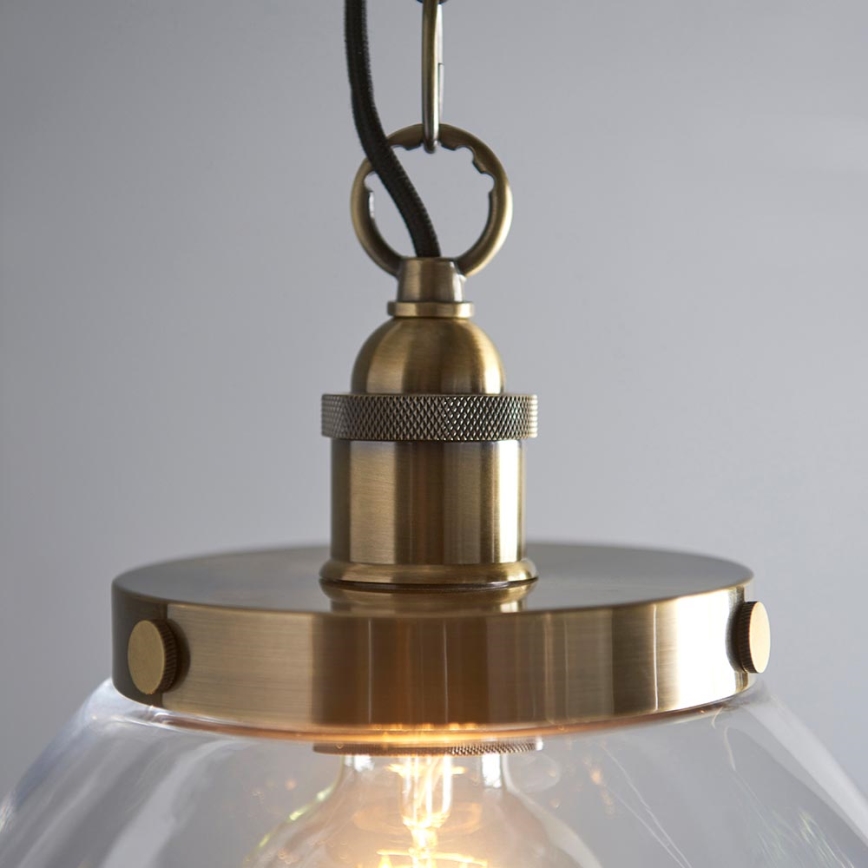 Endon 102926 - Luster na reťazi HANSEN 1xE27/10W/230V mosadz