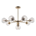 Endon 103172 - Luster na tyči ALLEGRA 8xE14/7W/230V mosadz/číra