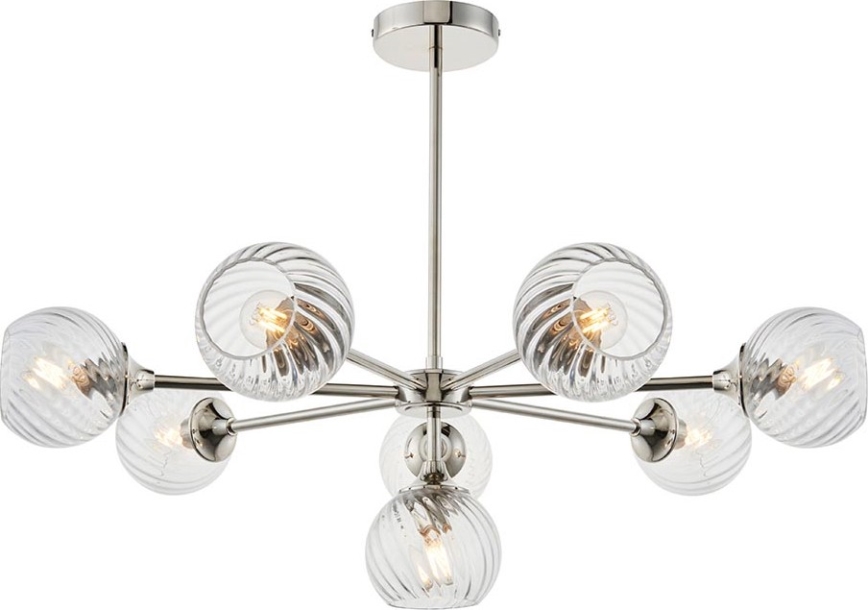 Endon 104051 - Lestenec na drogu ALLEGRA 8xE14/7W/230V sijajni krom