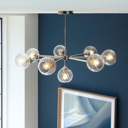Endon 104051 - Lestenec na drogu ALLEGRA 8xE14/7W/230V sijajni krom