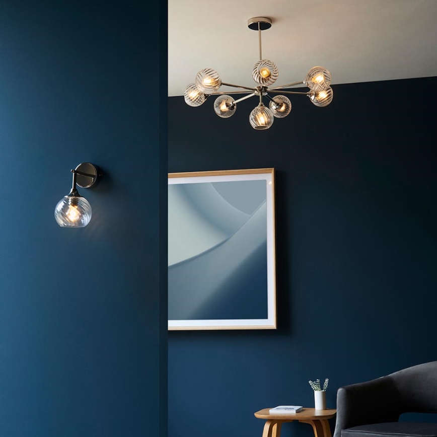 Endon 104051 - Luster na tyči ALLEGRA 8xE14/7W/230V lesklý chróm