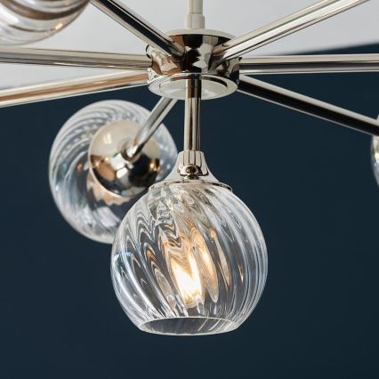 Endon 104051 - Luster na tyči ALLEGRA 8xE14/7W/230V lesklý chróm