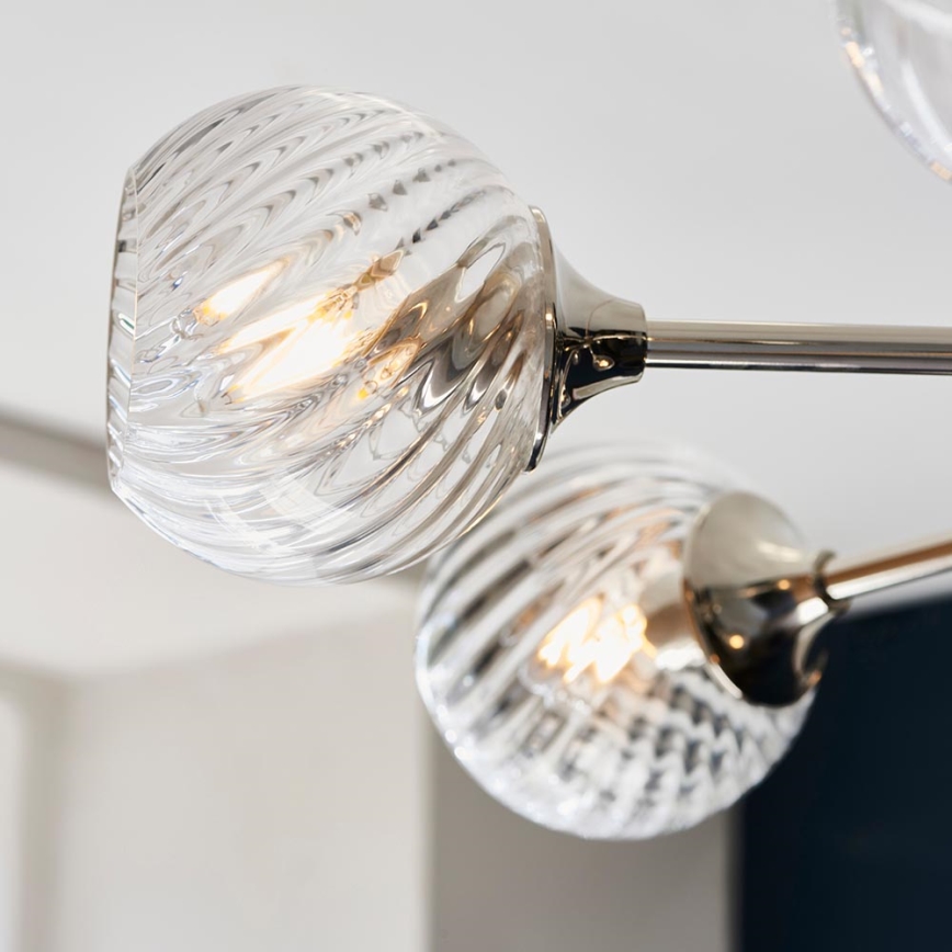 Endon 104051 - Luster na tyči ALLEGRA 8xE14/7W/230V lesklý chróm