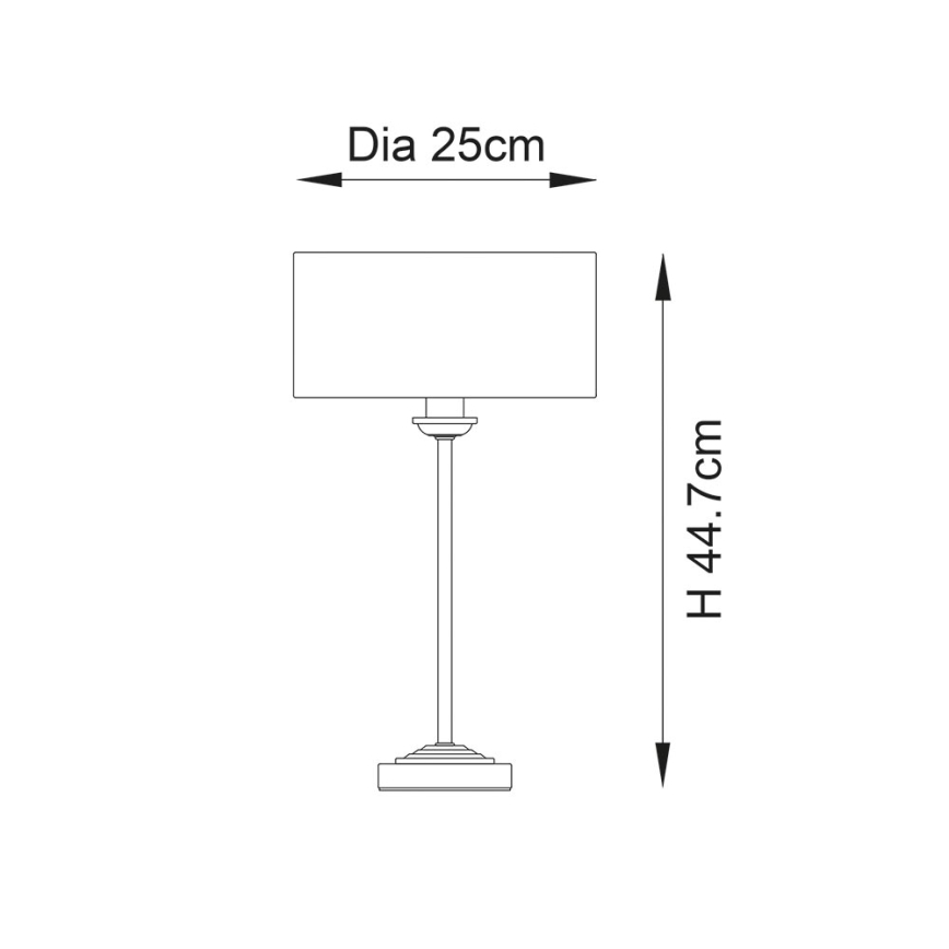 Endon 104054 - Stolná lampa HIGHCLERE 1xE14/7W/230V biela/mosadz pr. 25 cm
