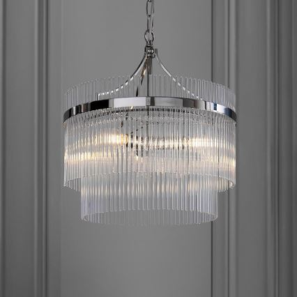 Endon 104113 - Luster na reťazi MARIETTA 3xE14/7W/230V lesklý chróm
