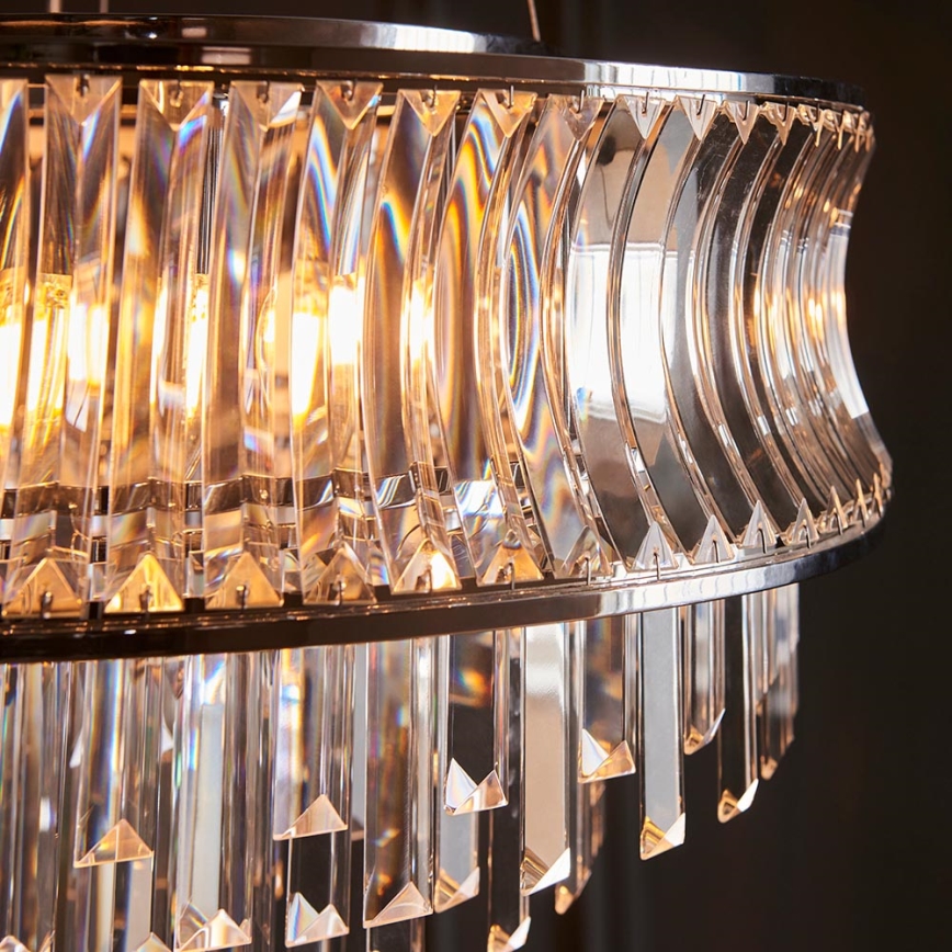 Endon 104530 - Luster na reťazi 9xE14/6W/230V lesklý chróm