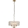 Endon 106243 - Závesný luster CLIFTON na reťazi 3xE14/6W/230V, priemer 38,5 cm, mosadz/číre