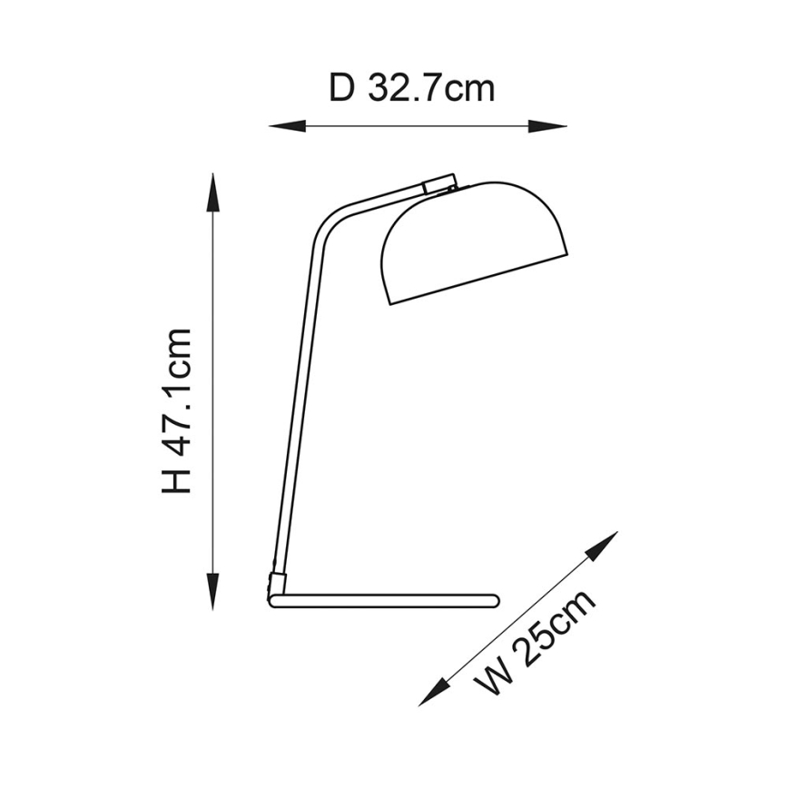 Endon 106336 - Stolná lampa BRAIR 1xE14/7W/230V čierna