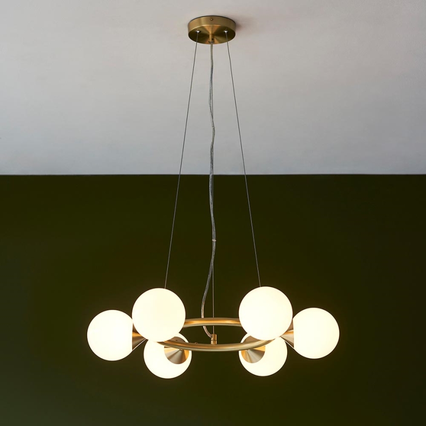 Endon 106390 - Luster na lanku OTIS 6xG9/3W/230V zlatý