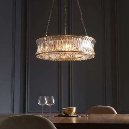 Endon 106811 - Luster na reťazi 6xE14/6W/230V zlatý