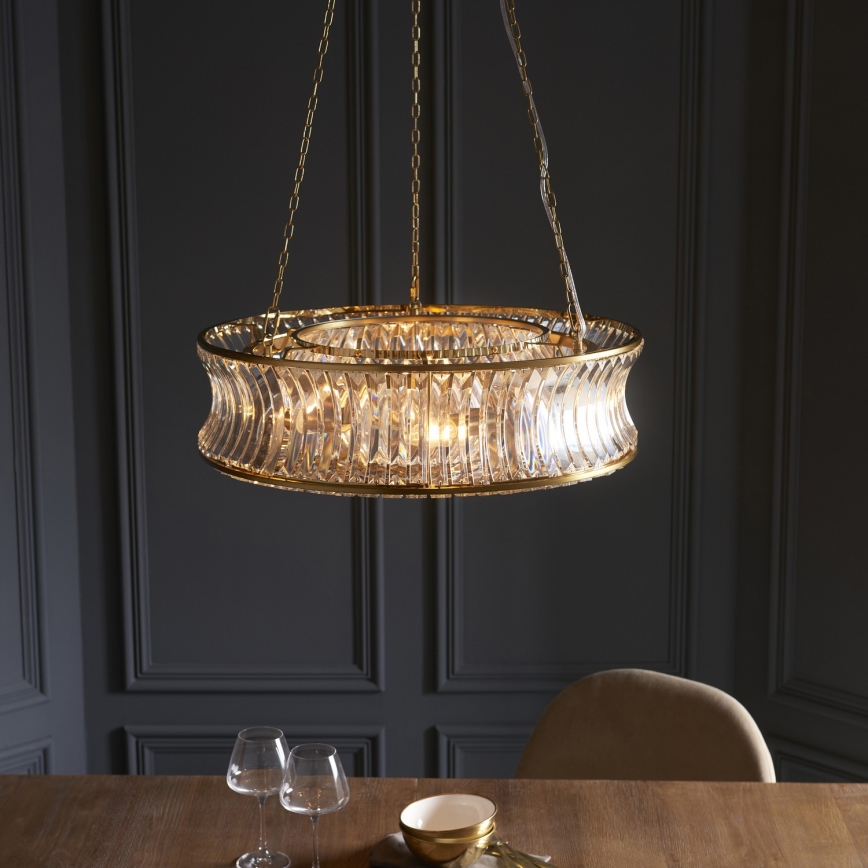 Endon 106811 - Luster na reťazi 6xE14/6W/230V zlatý