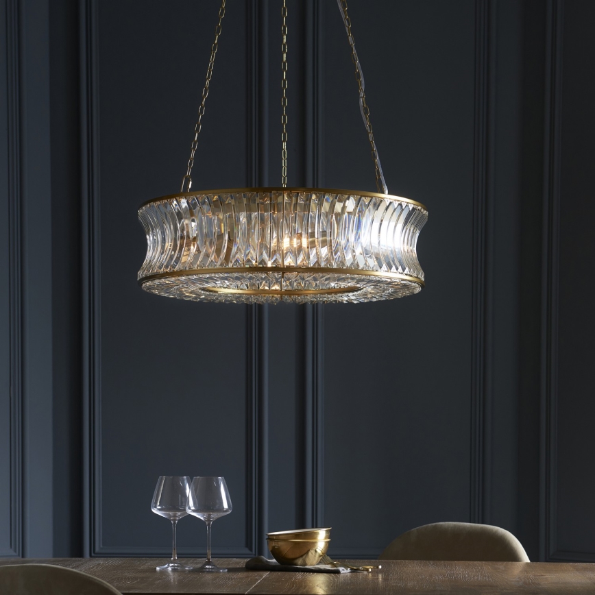 Endon 106811 - Luster na reťazi 6xE14/6W/230V zlatý