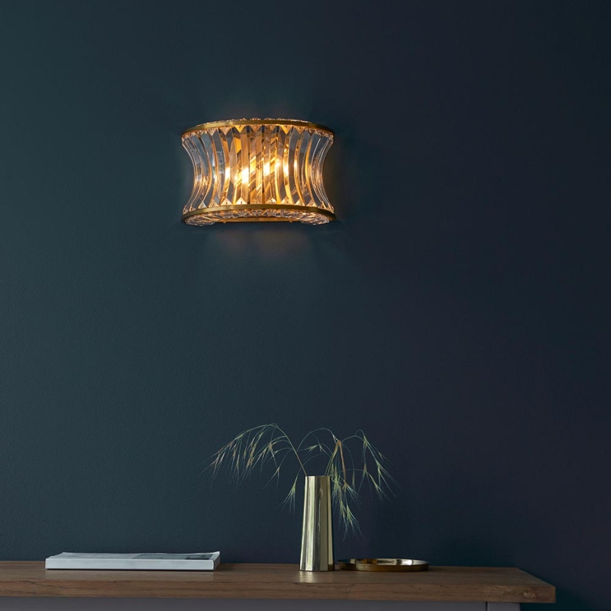 Endon 106812 - Nástenné svietidlo 2xE14/7W/230V zlatá