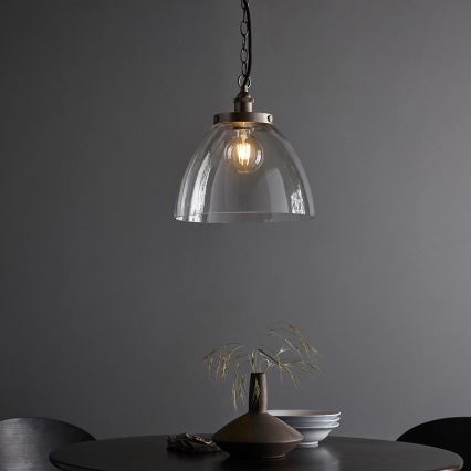 Endon 106896 - Luster na reťazi HANSEN 1xE27/10W/230V matný chróm