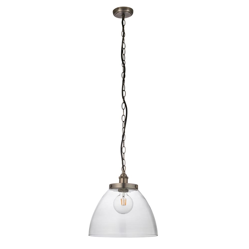 Endon 106896 - Luster na reťazi HANSEN 1xE27/10W/230V matný chróm