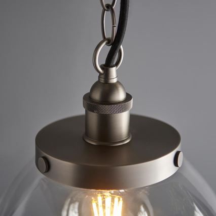 Endon 106896 - Luster na reťazi HANSEN 1xE27/10W/230V matný chróm