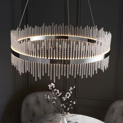 Endon 107108 - LED luster na lanku LED/56W/230V 3000K lesklý chróm