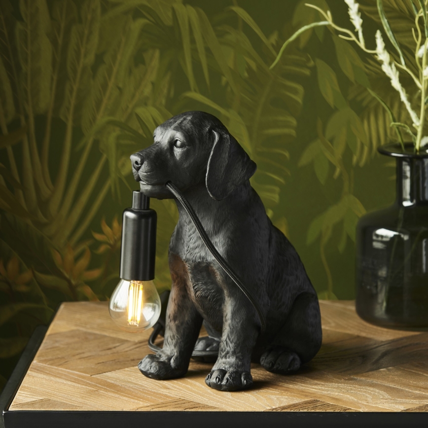 Endon 107365 - Stolná lampa PUPPY 1xE14/7W/230V čierna