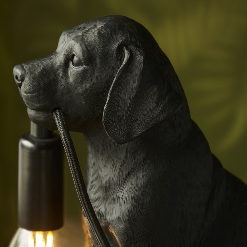 Endon 107365 - Stolná lampa PUPPY 1xE14/7W/230V čierna