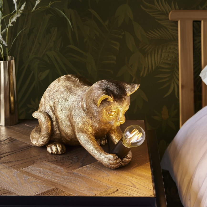Endon 107389 - Stolná lampa KITTEN 1xE14/7W/230V zlatá
