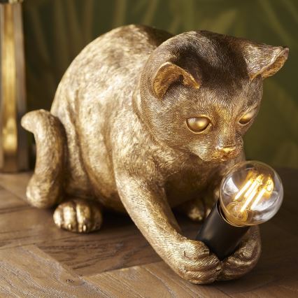 Endon 107389 - Stolná lampa KITTEN 1xE14/7W/230V zlatá