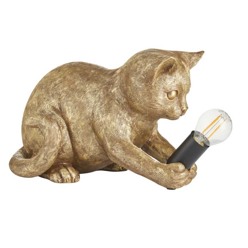 Endon 107389 - Stolná lampa KITTEN 1xE14/7W/230V zlatá