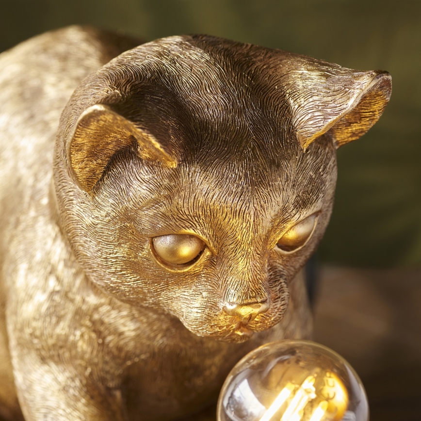 Endon 107389 - Stolná lampa KITTEN 1xE14/7W/230V zlatá