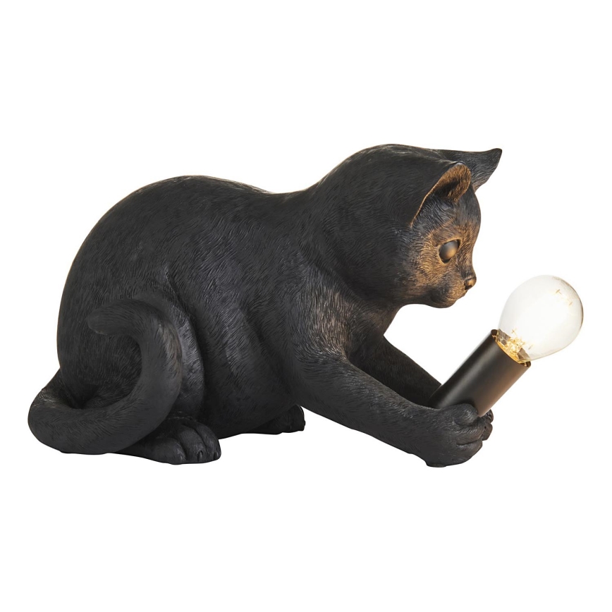 Endon 107390 - Stolná lampa KITTEN 1xE14/7W/230V čierna