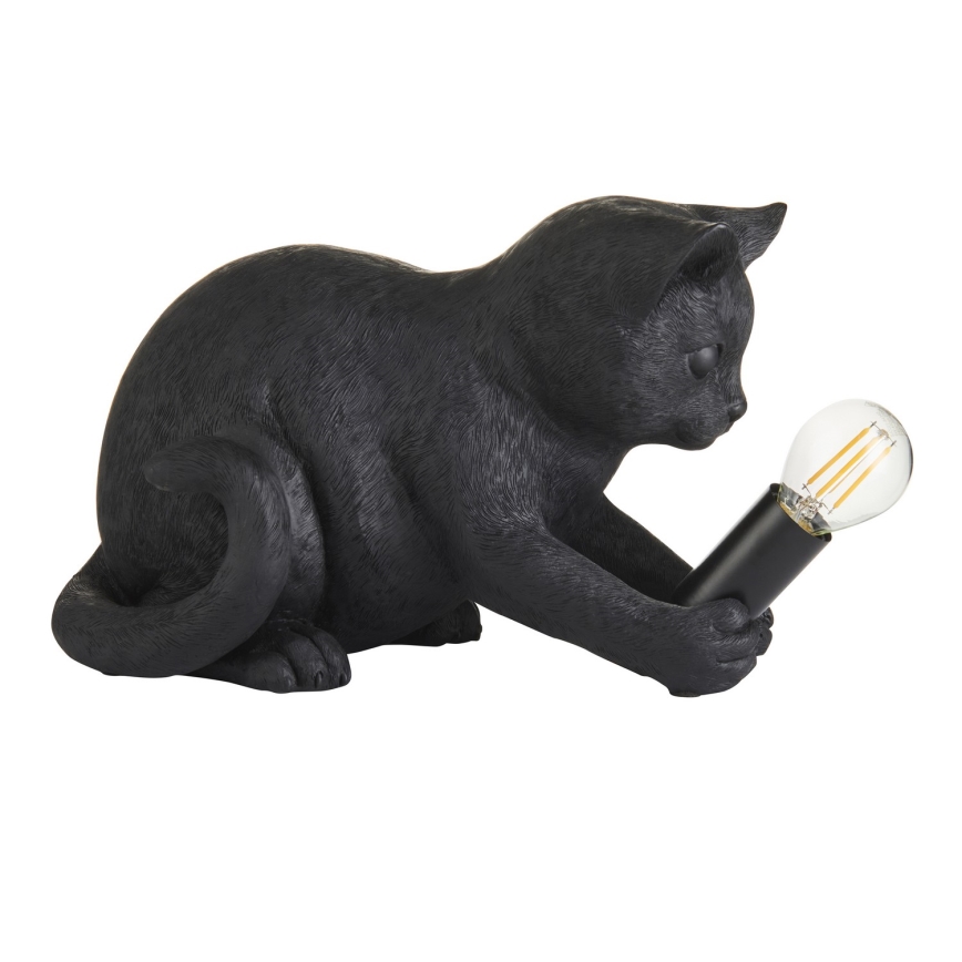 Endon 107390 - Stolná lampa KITTEN 1xE14/7W/230V čierna