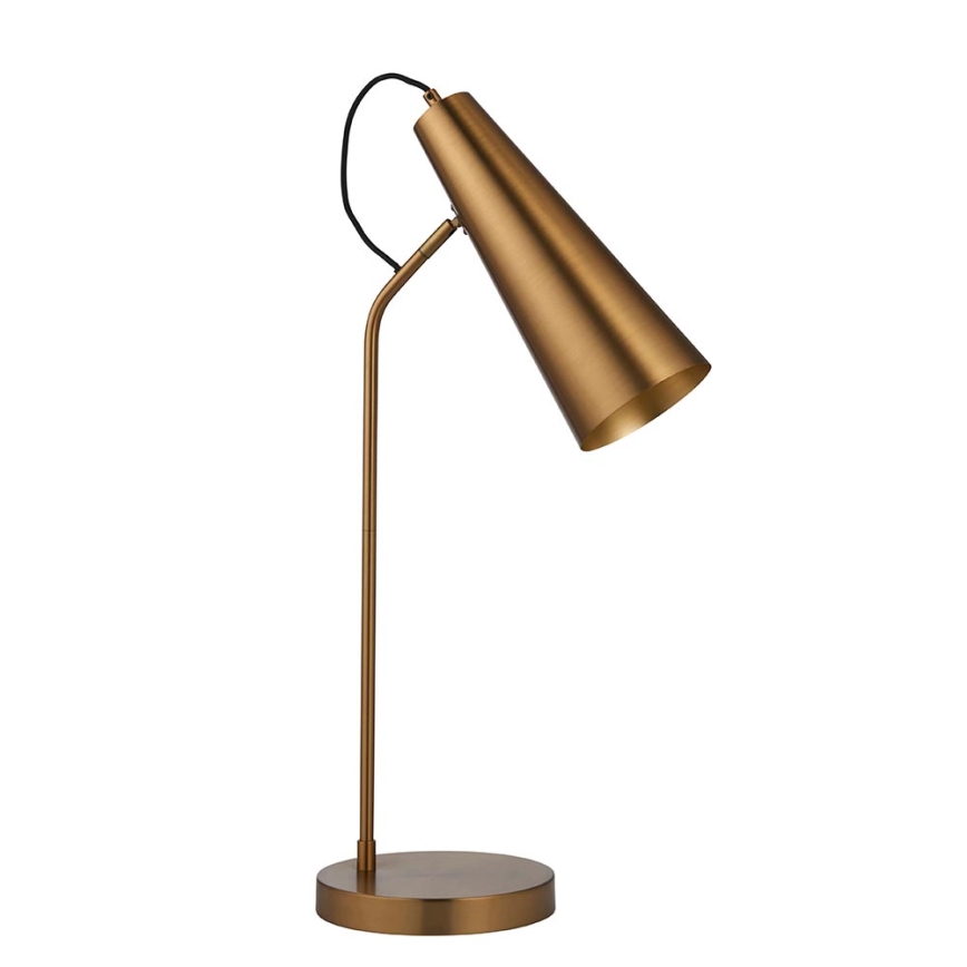 Endon 107527 - Stolná lampa KARNA 1xE27/10W/230V mosadz