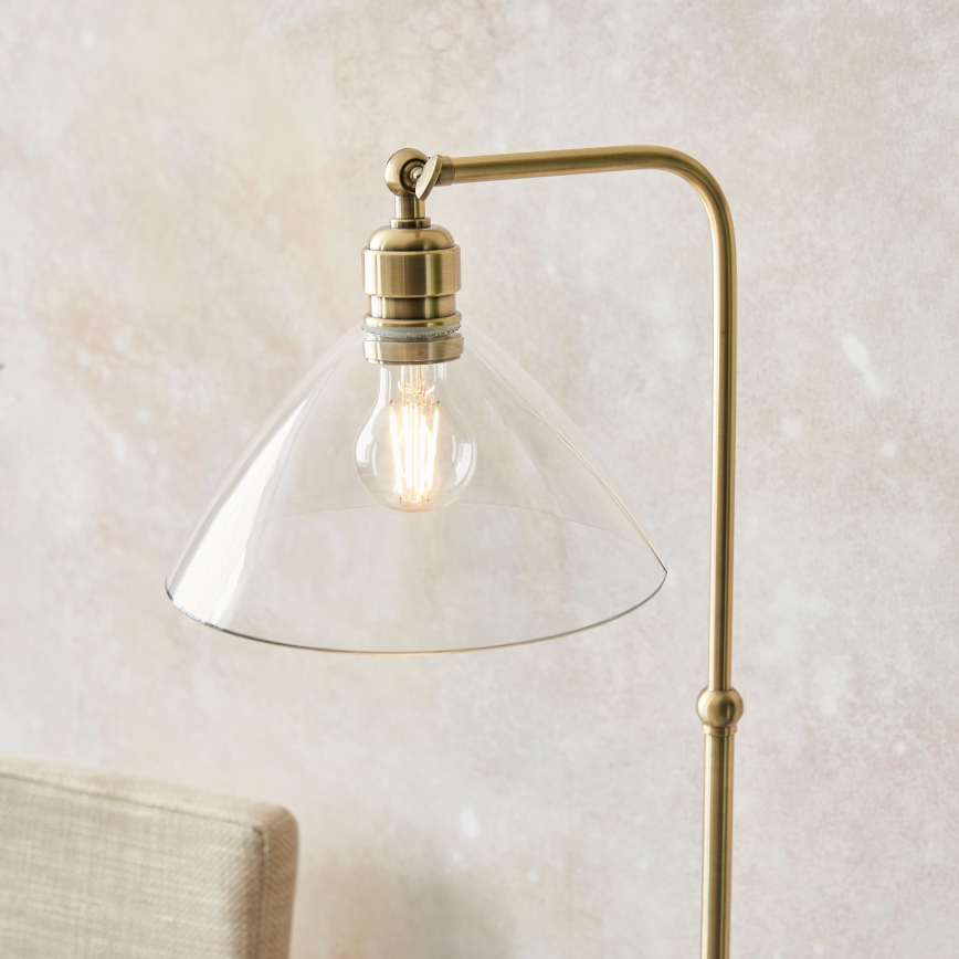 Endon 107609 - Stojacia lampa 1xE27/10W/230V mosadz