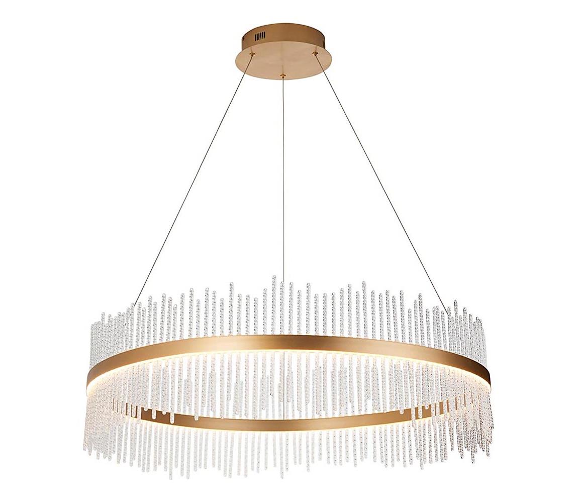 Endon 107672 - LED stmievateľný luster na lane ADRIEL LED/83W/230V 3000K zlatá 107672