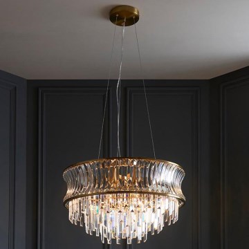 Endon 107785 - Luster na lanku 9xE14/6W/230V zlatý