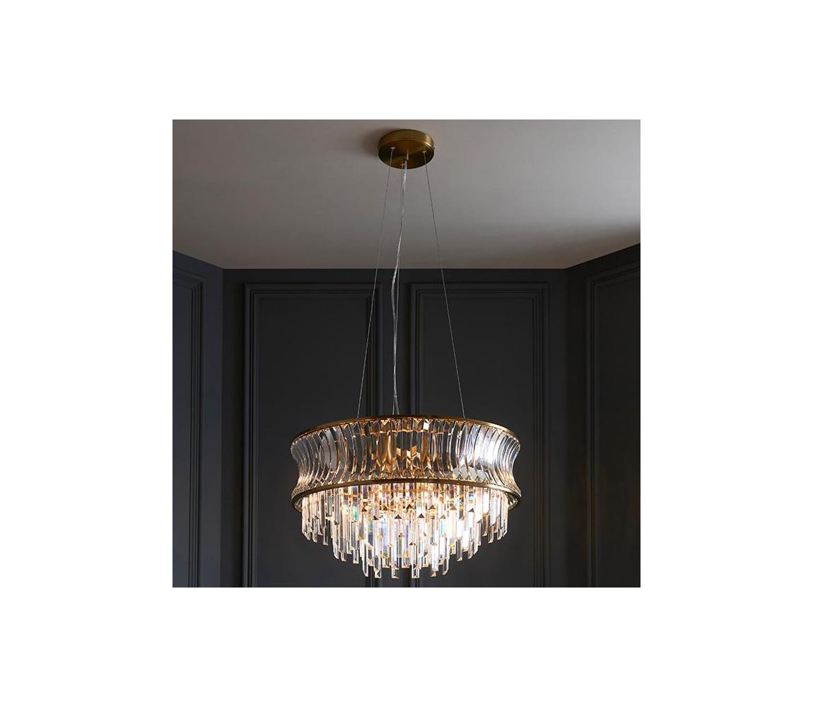 Endon 107785 - Luster na lanku 9xE14/6W/230V zlatý 107785