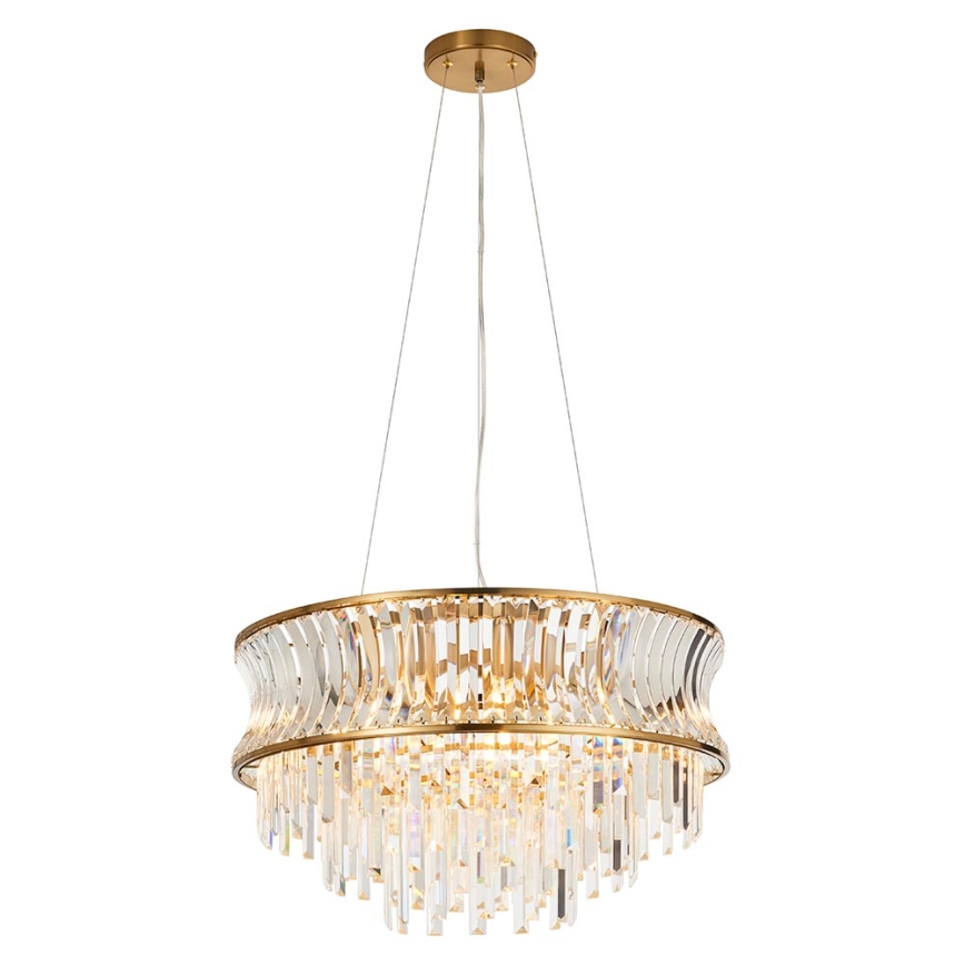 Endon 107785 - Luster na lanku 9xE14/6W/230V zlatý