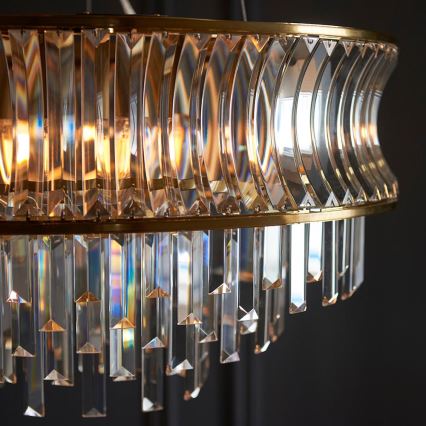 Endon 107785 - Luster na lanku 9xE14/6W/230V zlatý