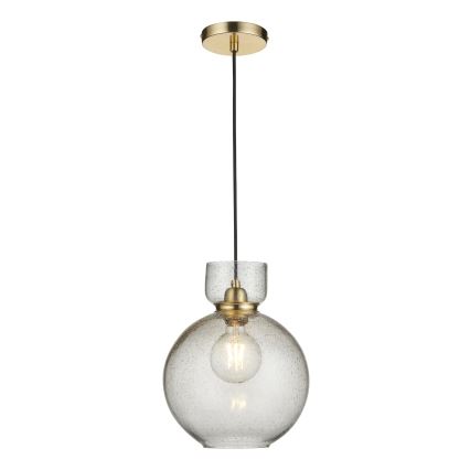 Endon 107948 - Luster na lanku 1xE27/10W/230V zlatá/dymovo-šedá
