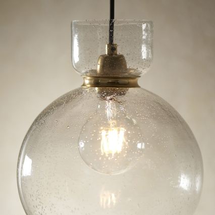 Endon 107948 - Luster na lanku 1xE27/10W/230V zlatá/dymovo-šedá