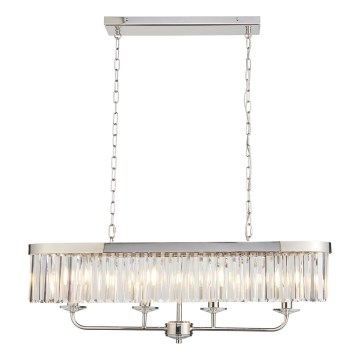 Endon 109058 - Závesný luster na reťazi 4xE14/6W/230V lesklý chróm