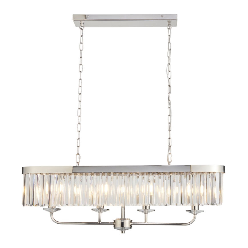 Endon 109058 - Závesný luster na reťazi 4xE14/6W/230V lesklý chróm